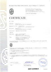 Certificate ESČ