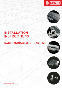 Installation instructions - Cable management systems
