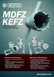 MDFZ, KEFZ - електромонтаж в утеплені фасади